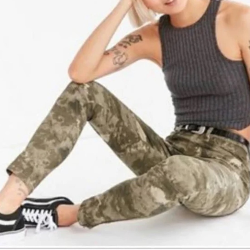 Urban Outfitters | BDG Camouflage Moto Ankle Skinny Jeans